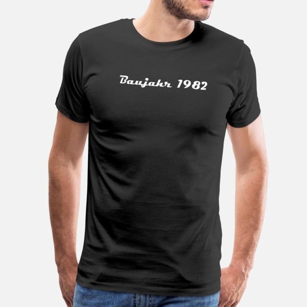 

baujahr 1982 t shirt men design 100% cotton round collar basic solid fitness comfortable spring autumn outfit shirt