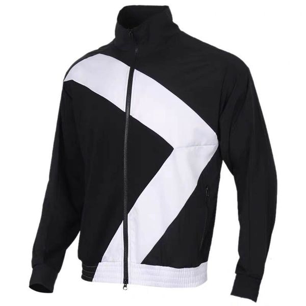 

Men's Jackets 2020 Autumn New mens Windbreaker Jacket Fashion Print Stand Collar Coat Outdoor Sport Jackets 2 Colors Asian Size M-2XL