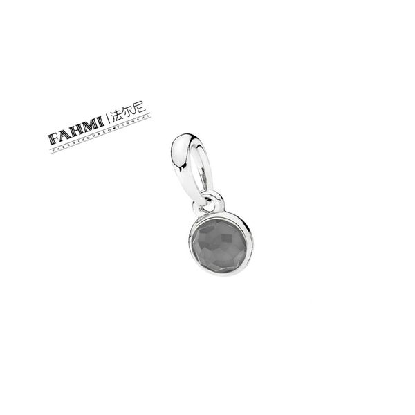 

fahmi 925 sterling silver 1:1 original 390396msg authentic temperament fashion glamour retro pendant wedding women jewelry gift, Black