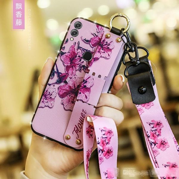 

huawei p30pro mobile phone case wristband anti-falling shell enjoy 9 plus protective cover nova4e mate20 mobile phone case ing