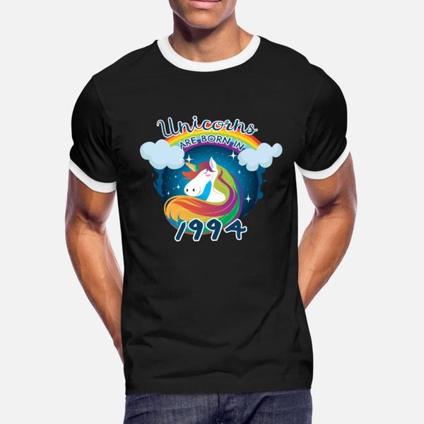 

unicorns are born in 1994 einhorn t shirt men printing short sleeve round collar male sunlight funny summer trend shirt