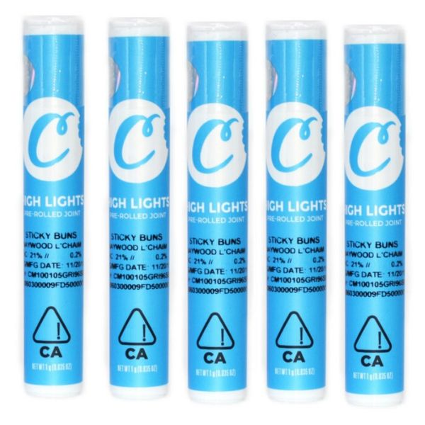 

cookies pre rolled joint 1pcs plastic tubes packaging with stickers vape pen carts cartridges