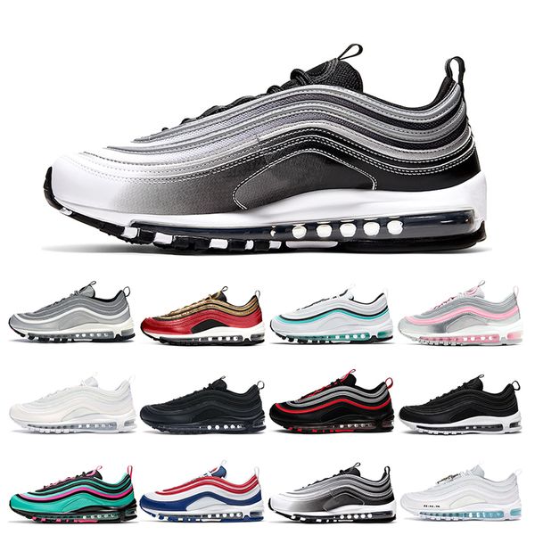 

новые кроссовки 97 мужские кроссовки белый черный иисус сша south beach alternate gradient fade gold блестки женские спортивные тренажеры на