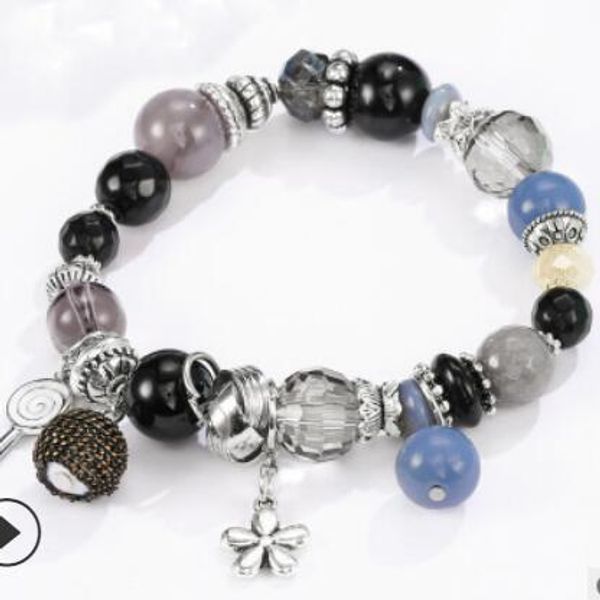 

jewelry bracelets for women diy bohimian crystal natural tassel braclelets fashion of shipping, Black