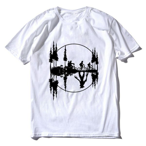 

new stranger things netflix series upside down eleven t-shirt tee shirt black white