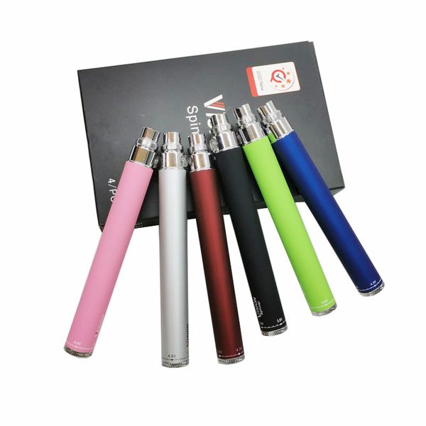 

Vision spin 510 thread battery electronic cigarettes eGo c twist 3.3-4.8V Variable Voltage VV battery fit ce4 MT3 wax tank