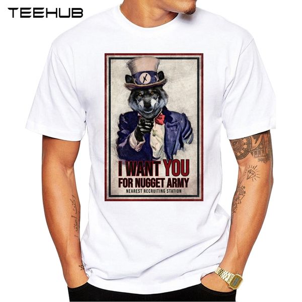 

2019 teehub men's fashion uncle spyker wants you printed short sleeve t-shirt hipster o-neck design cool desgin tee