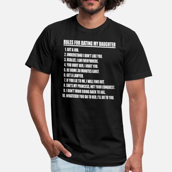 

rules for dating my daughter white print t shirt men character short sleeve round collar clothes cute basic summer style trend shirt