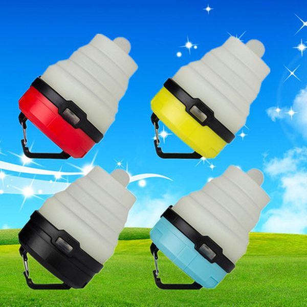 

portable lanterns led outdoor camping light colorful fluorescent folding tent mini hanging night fishing emergency