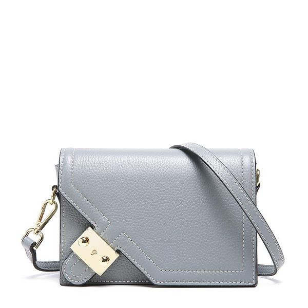 

design oblique cross bag ladies new lychee leather fashion shoulder bag lady sweet wind wild casual cowhide pink small square bag gift 1082