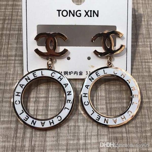 

2020 top black качество и белый полое кольцо кулон уха коты отполированный классический стиль нержавеющей стали серьги для женщин ювелирные, Golden;silver