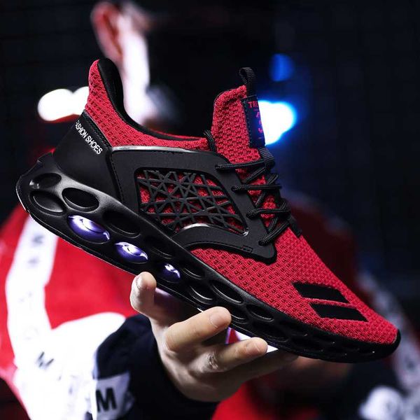 

2020 outdoor men running for men jogging walking sports shoes high-quality lace-up athietic breathable blade sneakers