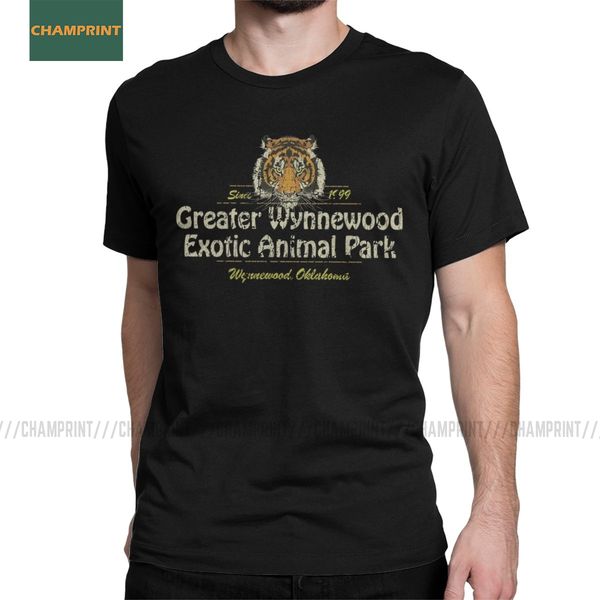

greater wynnewood exotic animal park joe exotic tiger king t-shirt men cotton t shirt memes short sleeve tee shirt printing