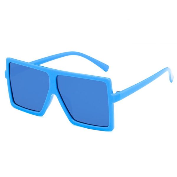 2021 Мода Детские Дизайнер Солнцезащитные очки 7 Цветов Простой Дизайн Большая Панель Стиль Рамка Красивый Мальчик и Девушка Очки оптом