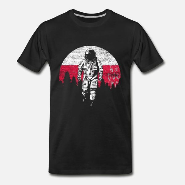 

astronaut moon poland flag nation t shirt men create 100% cotton euro size s-3xl slim fit basic spring autumn family shirt