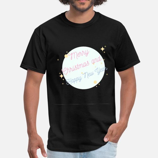 

merry christmas and happy new year 1 t shirt men character short sleeve crew neck standard crazy comfortable spring autumn letter shirt