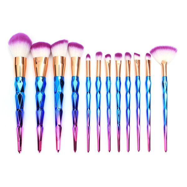 

professional 12pcs brush set cream power professional makeup brushes multipurpose beauty cosmetic puff batch brushes dhl