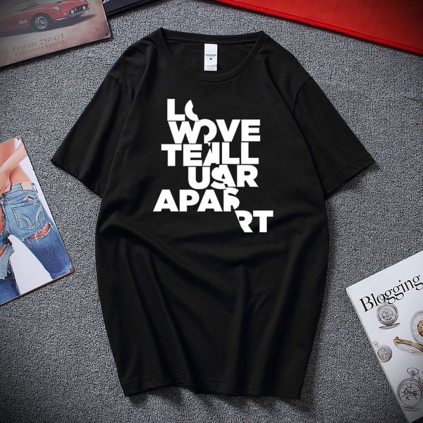 

fashion hip-hop rap t shirt c sleeve men women crew neck love will tear us apart short sleeve compression t shirts