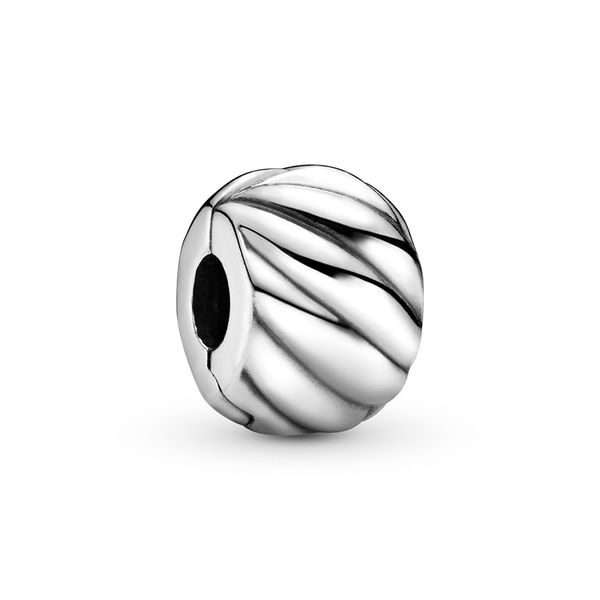 

2020 new authentic ale 925 sterling silver abstract polished feathered clip charms beads fit pandora style bracelets for diy jewelry making, Black
