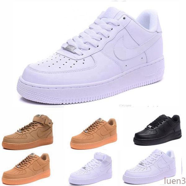 

2020 new skate shoes mens running shoes for men women one utility air 1 pack low sports sneakers mens trainers 36-45 lu3, Black