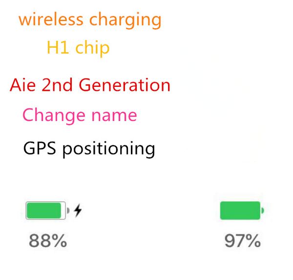

h1 chip earphones gps rename air ap3 pro ap2 tws gen 2 pods pop up window bluetooth headphone auto paring wireless charging case earbuds new