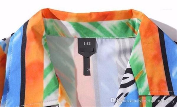 

mulit print short sleeve mens deisgner beach shirts casual males clothing new mens casual shirts fashion summer, White;black