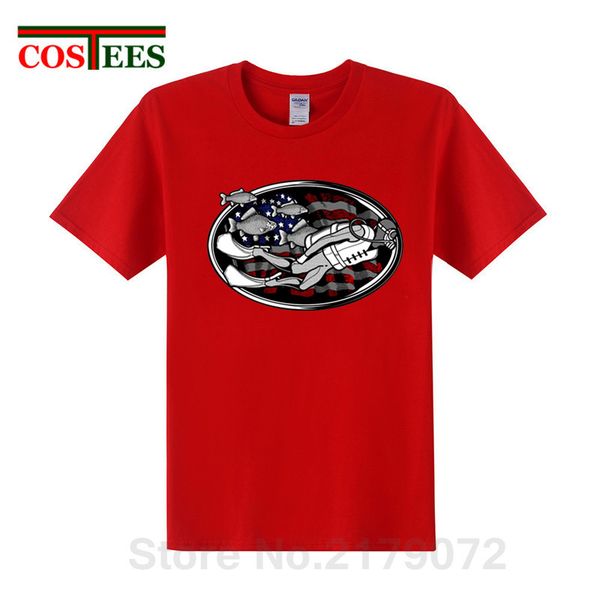 

unique scuba diver artwork with us flag t shirt men scuba diving t-shirts women diving design for sea life fans tee shirt unisex