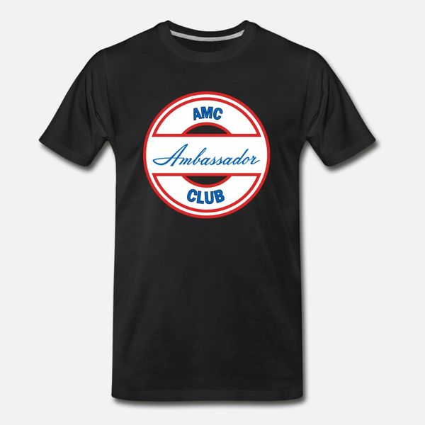 

ambassador club t shirt men customized 100% cotton s-3xl basic solid fitness authentic spring autumn unique shirt
