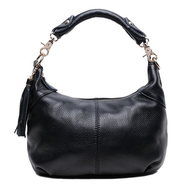 

2020 women's shoulder bag genuine leather handbags tassel cross body bag for ladies dress tote bolsas feminina