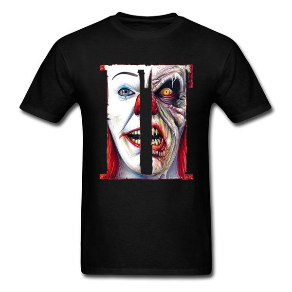

ugly face mens tshirt white black summer simple happy t shirts for men clown joker zombie head tshirt halloween play t-shirt