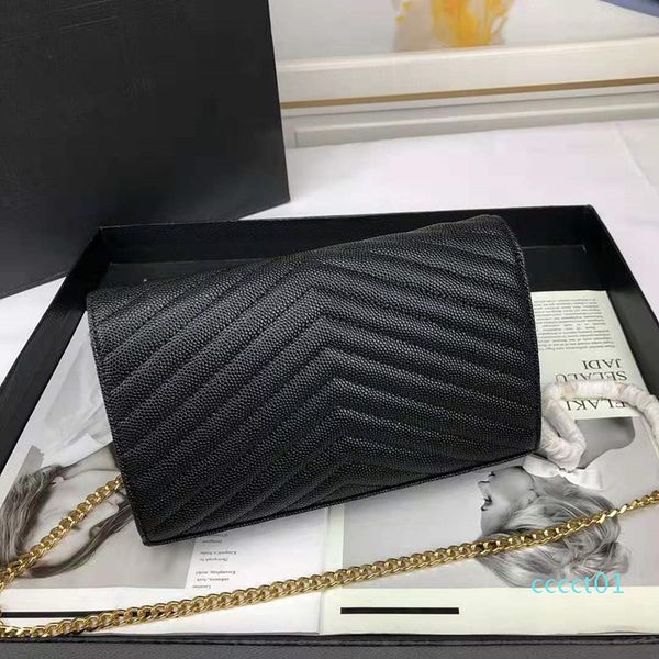 

selling designer handbags cowhide leather caviar metal chain gold silver designer handbag leather flap diagonal cross shoulder bag ct01