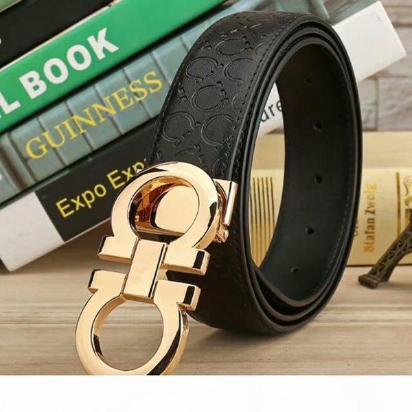 

new fashion original designer big buckle belts men and women luxury buckle belt fashion mens genuine leather belts ing, Black;brown