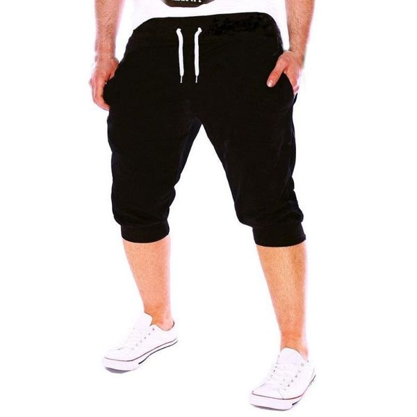 

autumn winter joggers fashion new summer men gym workout jogging pants fit elastic casual sportswear warm autumn winterz0312, Black