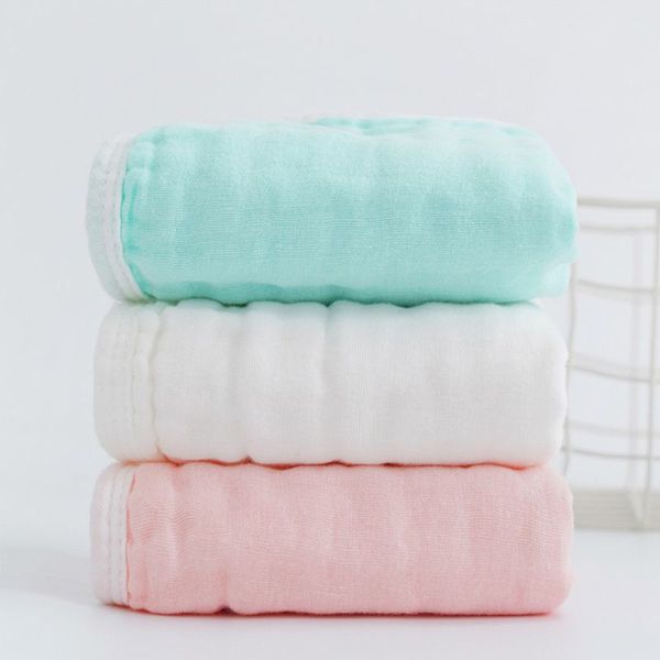 

5pcs cotton baby burp cloth absorbent bibs burping rags newborn feeding towel f3me, Slivery;white