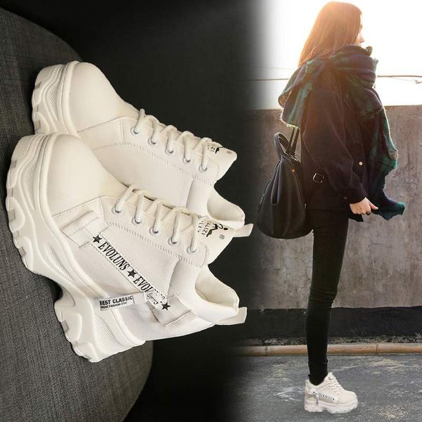 

women 2020 new online red super fire ins korean spring and autumn versatile leisure sports small white single shoes, Black