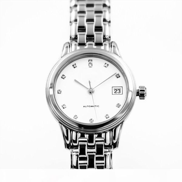 

flagship l4.274.4.27.6 brand luxury digital casual watch women's business wristwatch automatic mechanical fashion wrist watches, Slivery;brown