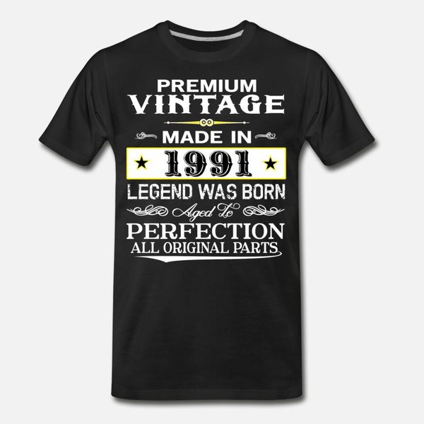 

premium vintage 1991 t shirt men character short sleeve euro size s-3xl cool gift basic spring novelty shirt