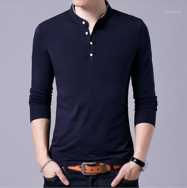 

tshirt solid color long sleeve stand colllar polos casual fashion pullover male clothing mens designer luxury, White;black