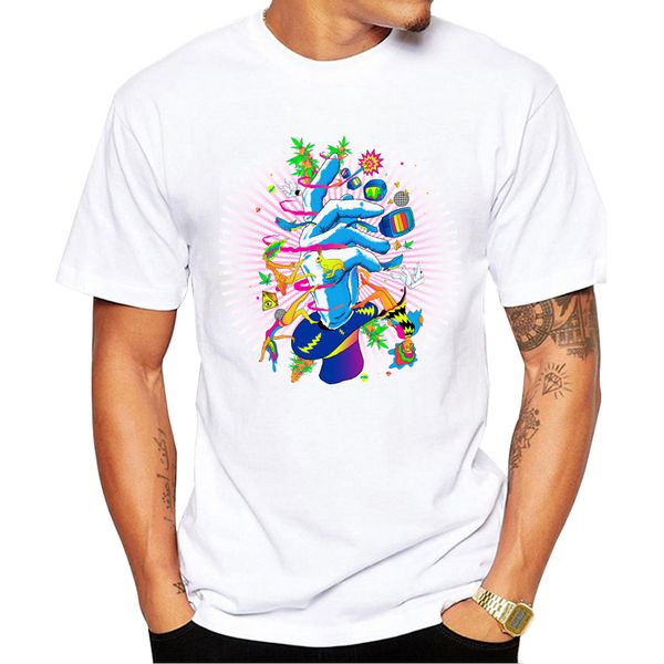

teehub hipster fashion it's a canna magic design men t-shirt funny blue hand printed tshirts short sleeve tee