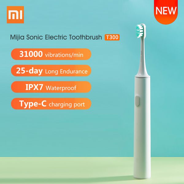 

xiaomi mijia sonic electric toothbrush t300 usb rechargeable tooth brush ultrasonic waterproof tooth brush gum health teeth