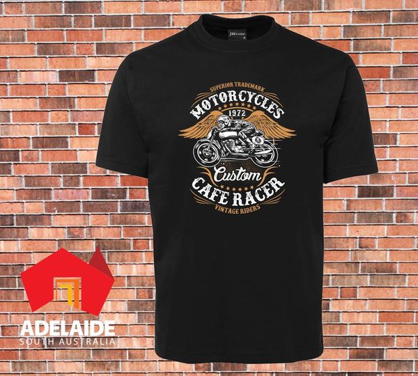 

2019 new summer fashion men tee shirt t-shirt cool motor cycles custom cafe rider vintage biker rider new design casual cotton