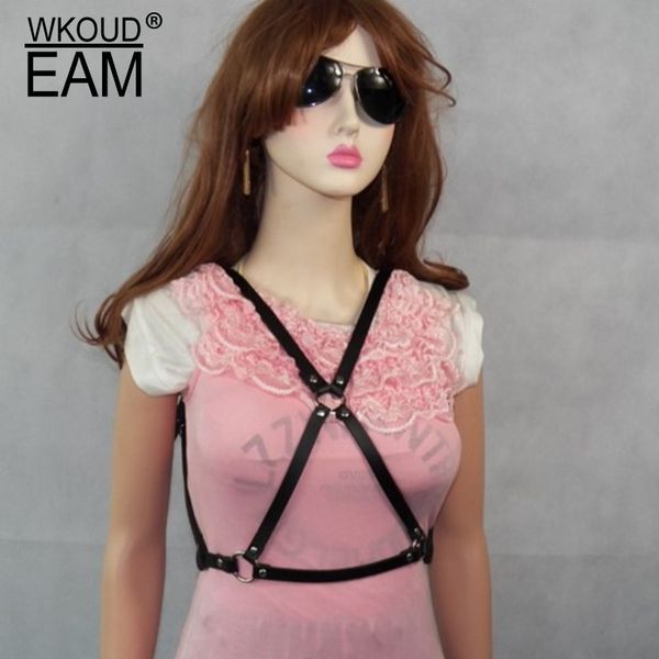 

wkoud eam 2020 new metal buckle pu leather belt for women punk temperament corset belt female fashion trendy waistband pf614, Black;brown