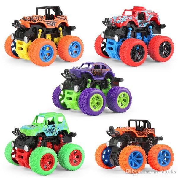 

4wd mini inertial shock absorption off road vehicle toy car model plastic friction dynamic stunt car diecast kid toys boys gifts