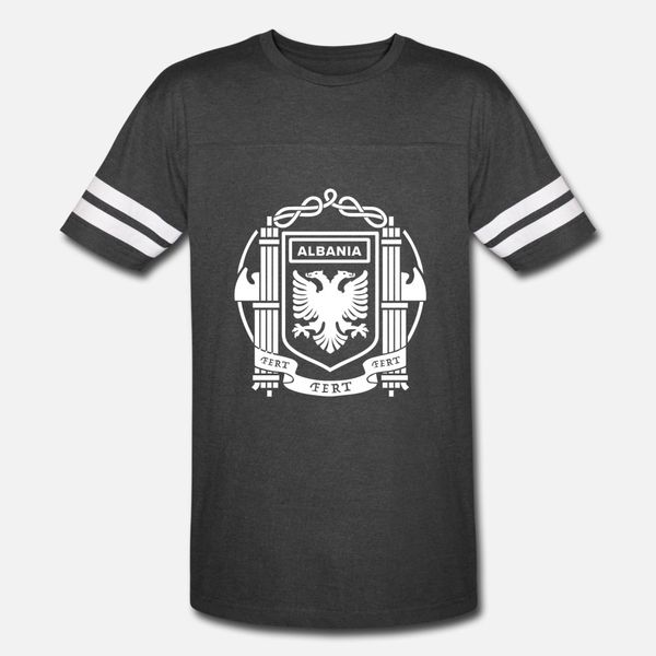 

albanian flag white t shirt men custom short sleeve euro size s-3xl male famous breathable spring autumn pattern shirt
