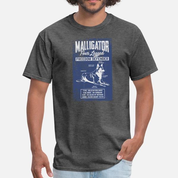 

maligator свобода бельгийский малинуа t shirt men design 100% хлопок плюс размер 3xl тонкий сыпучие новая мода лето стиль отдыха рубашка