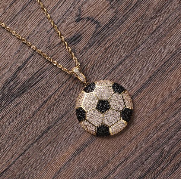 

hip hop small ball pendant necklaces for men women luxury necklace jewelry gold plated copper zircons twist chain, Silver