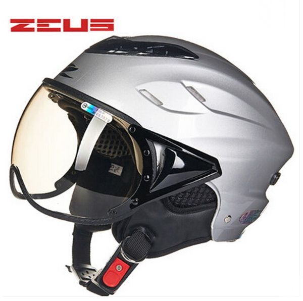 

2020 summer fashion zeus half face motorcycle helmet abs half-covered retro electric bike helmets goggles anti-uv