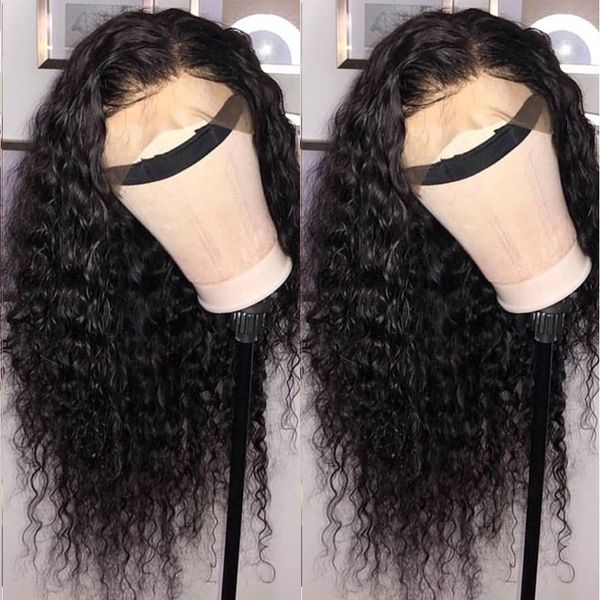 

2020 new human hair 4x4 lace front wigs curly hair for black women 150% density brazilian remy hair pre plucked