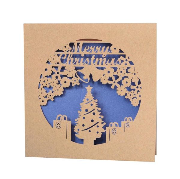 

greeting cards laser cut christmas tree invitation card party decor supplies