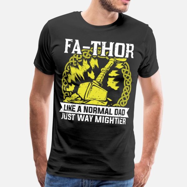 

fa thor like dad just way mightier hero t shirt men custom tee shirt round neck costume fit basic summer standard shirt